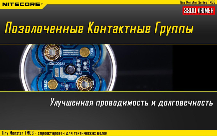 Тактический фонарь Nitecore TM06, 3800 люмен  