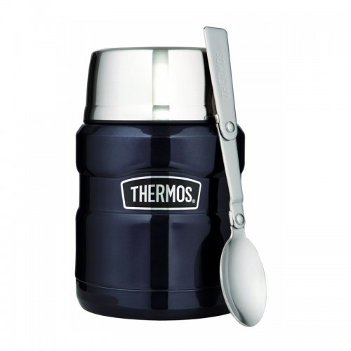 Термос для еды Thermos с ложкой 470мл синий (173020)  