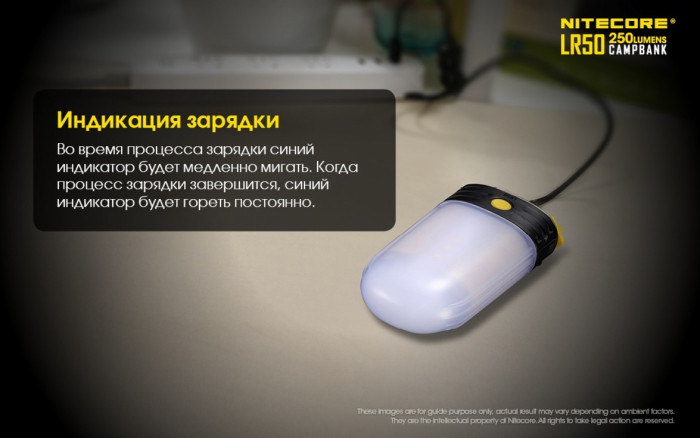 Фонарь кемпинговый Nitecore LR50 Power Bank  