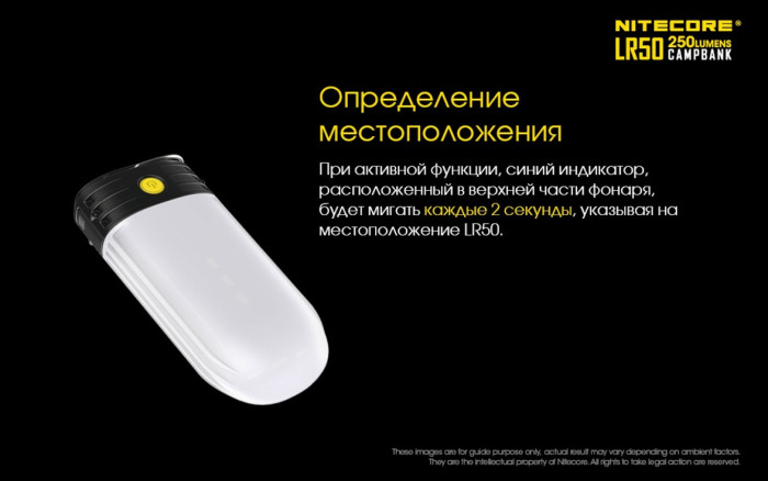 Фонарь кемпинговый Nitecore LR50 Power Bank  
