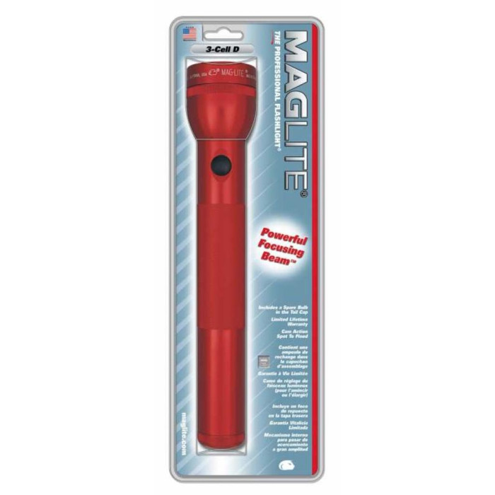 Ручной фонарь Maglite 3D , красный,LED (S3D036R)  