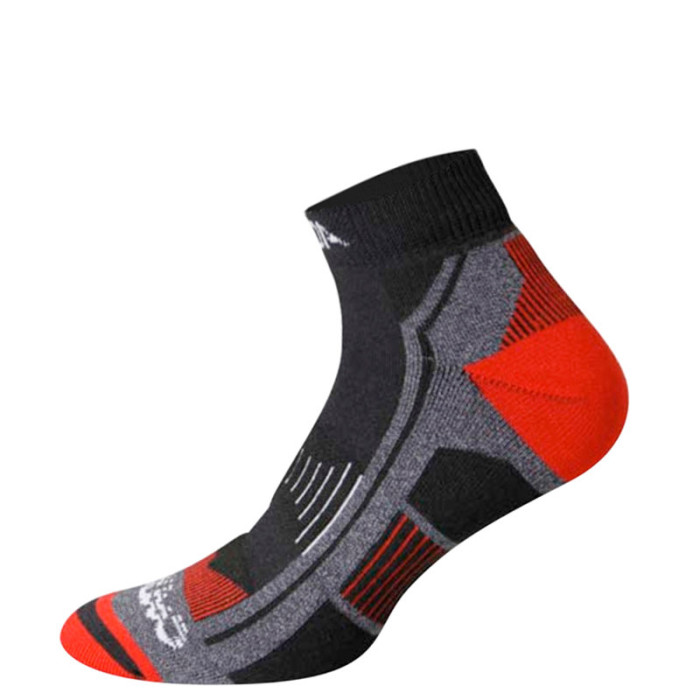 Треккинговые носки Accapi Trekking Ultralight Crew 999 black/red, 42-44 