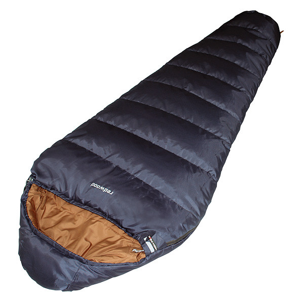 Спальный мешок High Peak Redwood, синий/коричневый, правый  