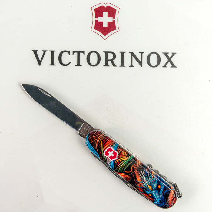 Складной нож Victorinox CLIMBER ZODIAC Сапфировый дракон 1.3703.Z3260p  