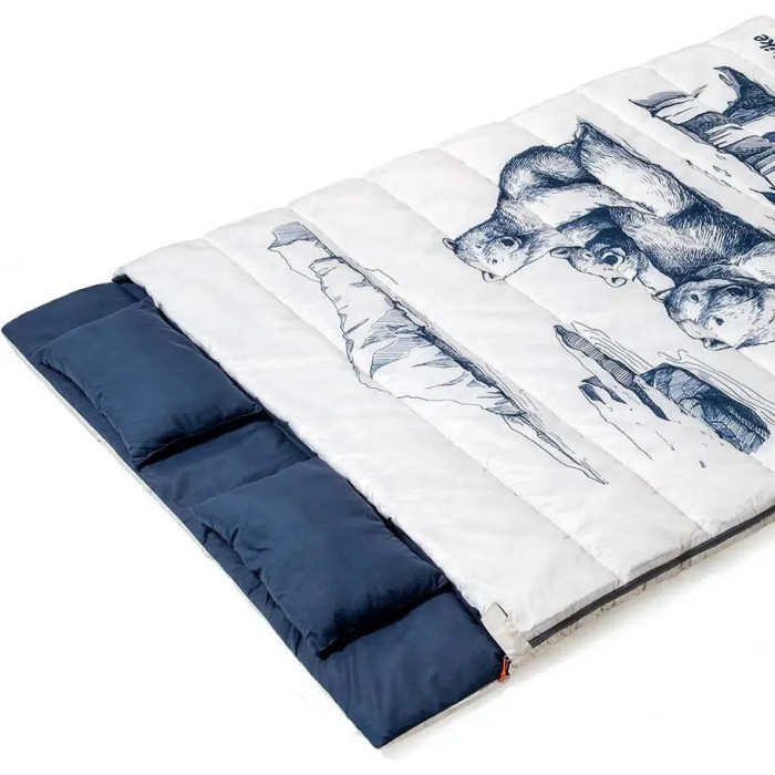 Спальный мешок Double Sleeping Bag with Pillow "Polar bear" Naturehike NH19S016-D polar bear  