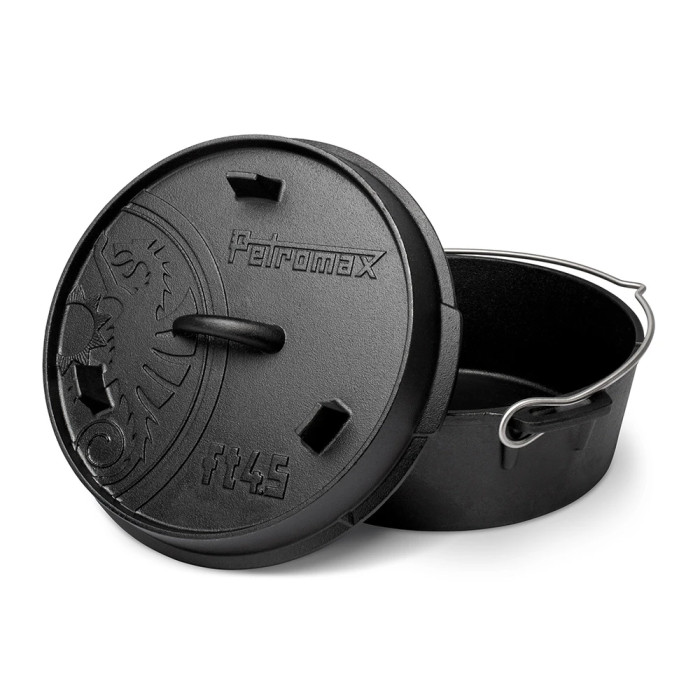 Казан-жаровня чугунная Petromax Dutch Oven ft4.5 плоское дно 3,5 л  
