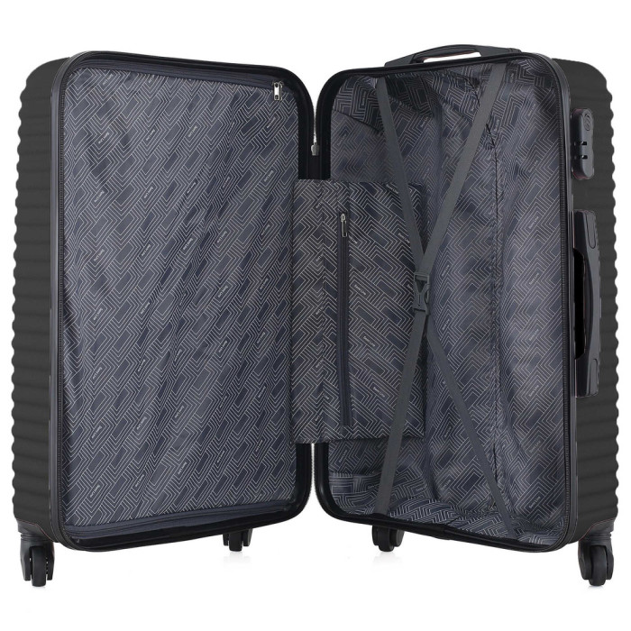 Чемодан Semi Line 20" (S) Black (T5647-2)  