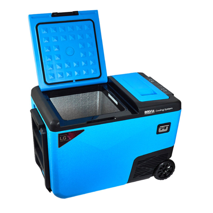 Холодильник автомобильный Brevia 38л (компрессор LG) двухкамерный 22335  