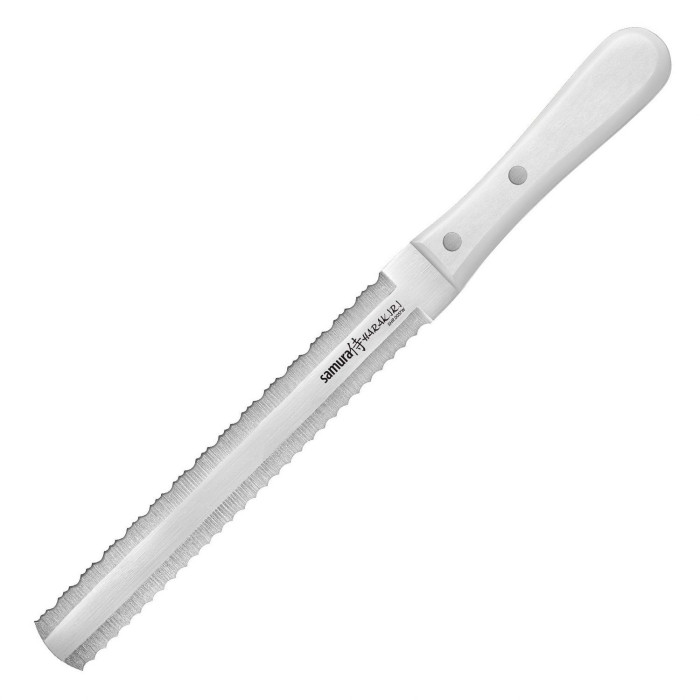 Нож кухонный Samura Harakiri для замороженных продуктов и хлеба, 185 мм, SHR-0057W  