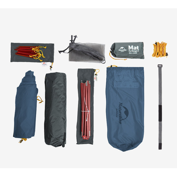 Палатка двухместная ультралегкая Naturehike Mongar UL NH19M002-J, темно-синяя  