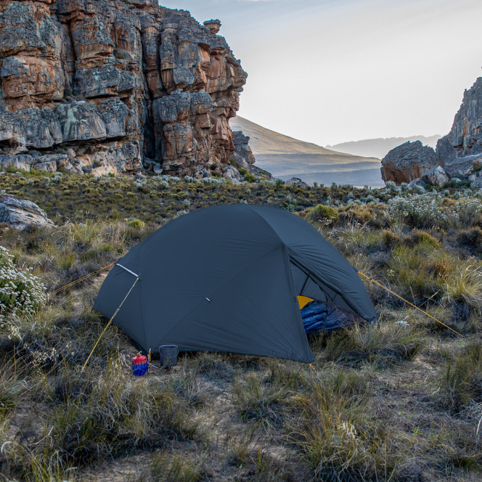 Палатка двухместная ультралегкая Naturehike Mongar UL NH19M002-J, темно-синяя  