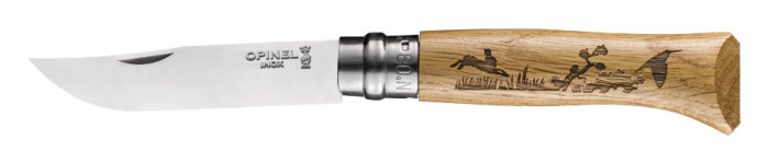 Нож Opinel №8 VRI Animalia Заяц, дуб (002333)  