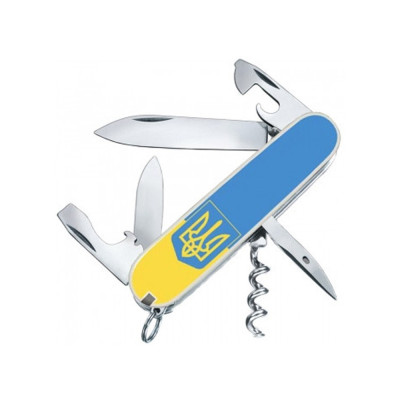 SPARTAN UKRAINE  91мм/12функ/бел /штоп /желт-голуб. с Гербом/голуб.