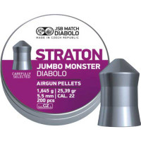 Пули пневматические JSB Monster Straton 5,51 мм 1,645 г 200 шт/уп (546289-200)