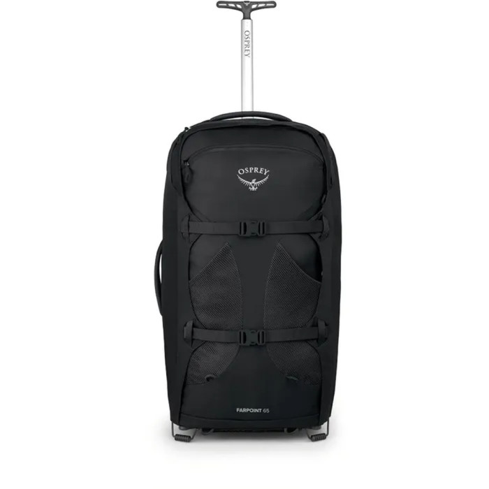 Сумка на колесах Osprey Farpoint Wheeled Travel Pack 65 black - O/S - черный  