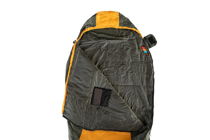Спальный мешок Tramp Windy Light кокон левый yellow/grey 220/80-55 UTRS-055  