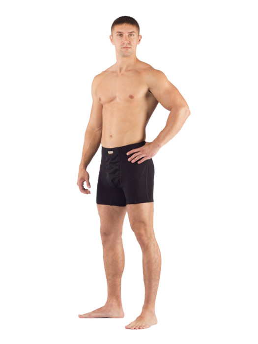 Шорты мужские Lasting NICO+, черные, XXL  