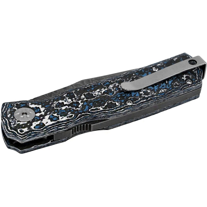 Нож Maserin Power Limited, дамаск MagnaCore, fat carbon frost  