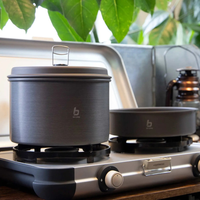 Набор посуды Bo-Camp Explorer 4 Pieces 19 Hard Anodized Grey/Green (2200241)  