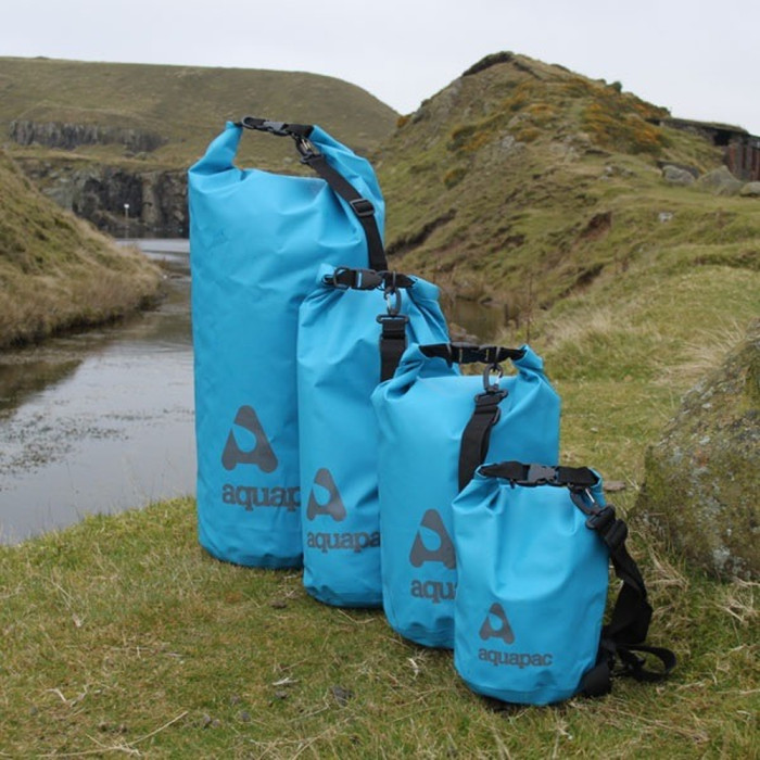 Гермомешок AQUAPAC с ремнем через плечо Trailproof Drybag - 15L (blue) w/strap синий  