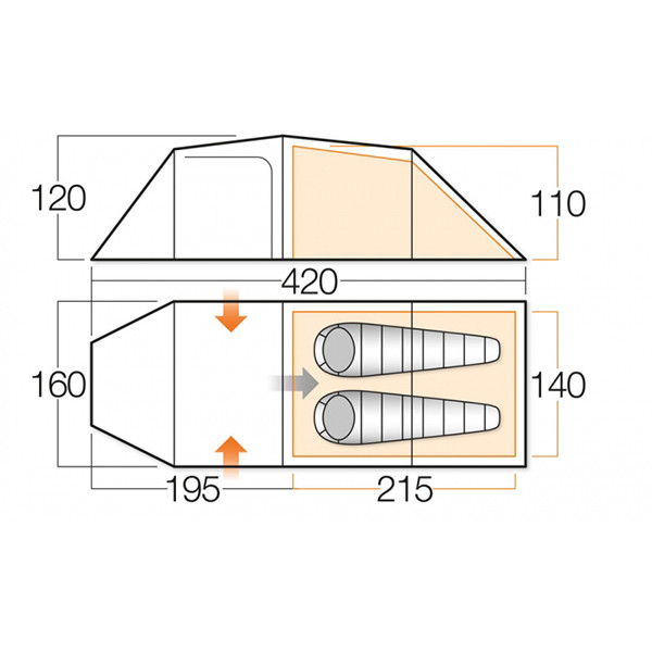 Палатка Vango Omega 250 Cactus  