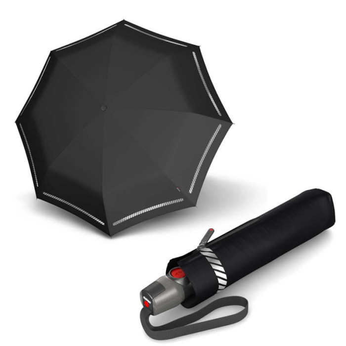 Зонт Knirps T.200 Reflective Solid Авто/Складной/8спиц /D99x28см  