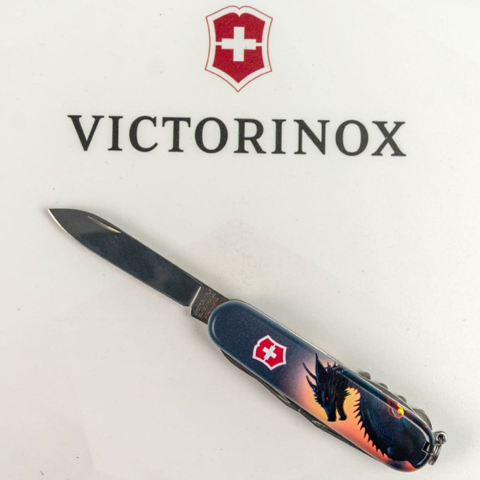 Складной нож Victorinox CLIMBER ZODIAC Дракон в лучах солнца 1.3703.3.Z3270p  