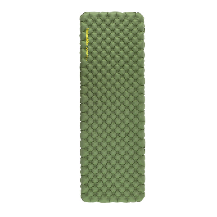 Матрас надувной сверхлегкий Naturehike CNK2450WS014, с мешком для надува, прямоугольный зеленый 186 см.  