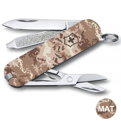 Складной нож Victorinox CLASSIC SD ARMY Пиксель песочный 0.6223.7.W3944pw