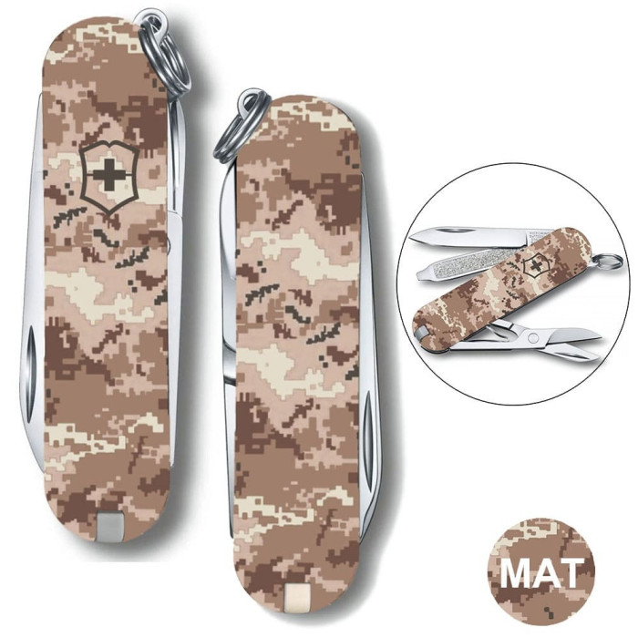 Складной нож Victorinox CLASSIC SD ARMY Пиксель песочный 0.6223.7.W3944pw  