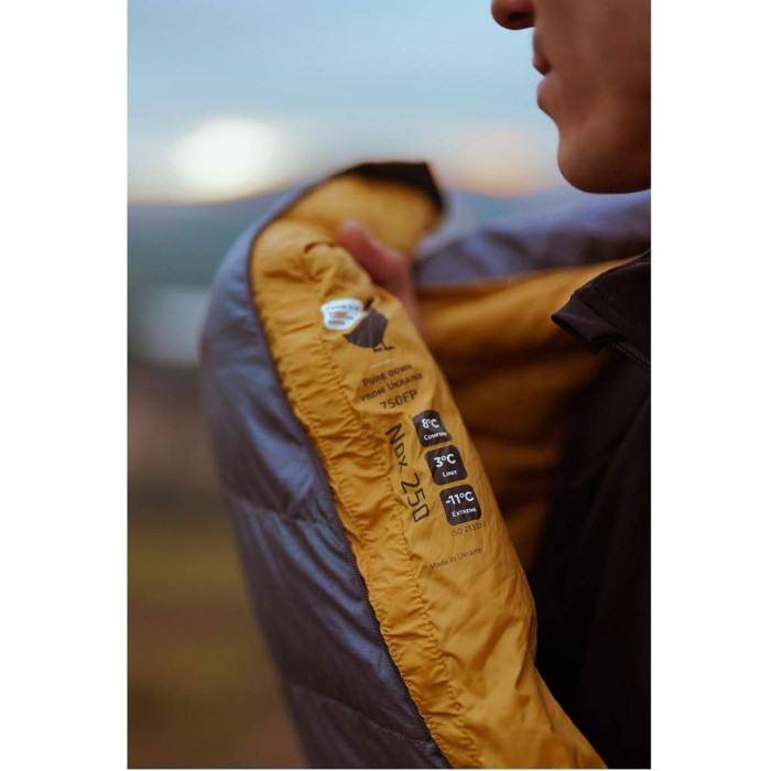 Спальник пуховый Turbat NOX 250 - серый  