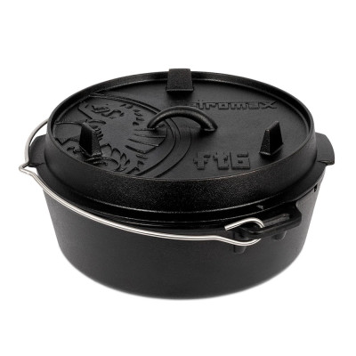 Казан-жаровня чугунная Petromax Dutch Oven ft6 плоское дно 5,5 л