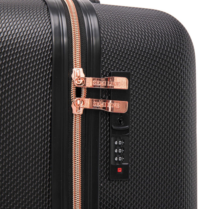 Чемодан Semi Line 20" (S) Black (T5722-2)  