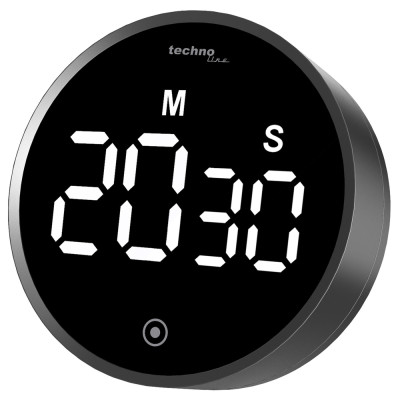 Таймер кухонный Technoline KT600 Magnetic Touchscreen Black (KT600)