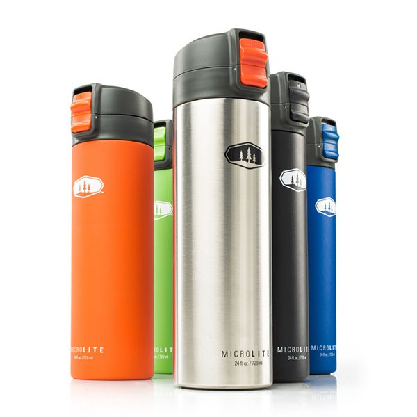 Термокружка GSI Outdoors Microlite 720 Flip (серебряная)  