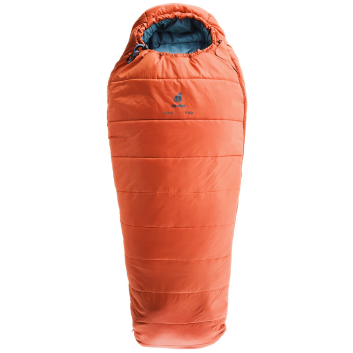 Спальник DEUTER Starlight Pro цвет 9317 paprika-slateblue левый  