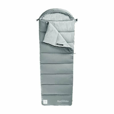 Спальник с капюшоном Naturehike M400 NH20MSD02, (1°C), левый, серый (поврежденная упаковка)
