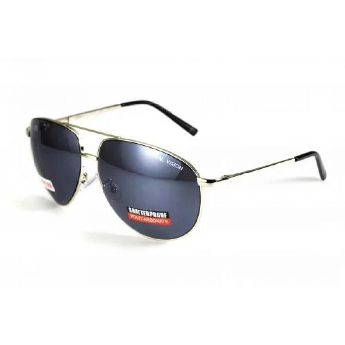 Очки Global Vision Aviator-4 (silver mirror)  