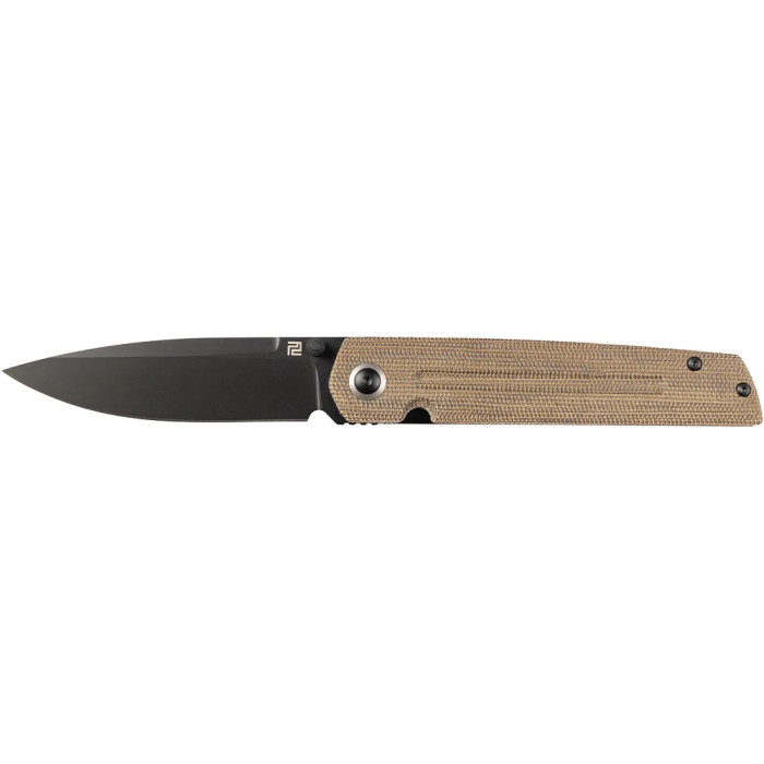 Нож Artisan Sirius Black Blade, S35VN Steel, Micarta od green  