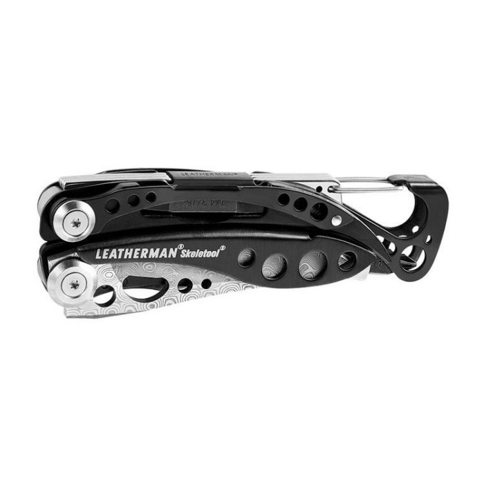 Мультитул Leatherman Skeletool - Damascus, синтетический чехол  