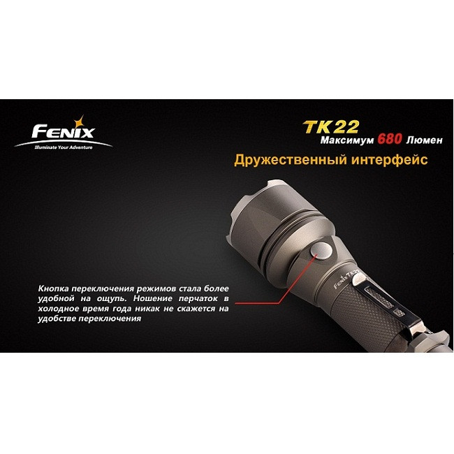 Ручной фонарь Fenix TK22 Cree XM-L2 (T6)  