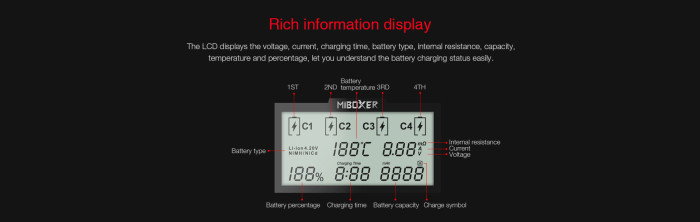 Зарядное устройство Miboxer C4-12  