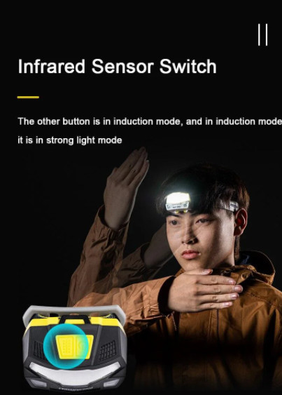 Фонарь налобный COB IPX4 1200mAh Naturehike NH18T002-B silver  