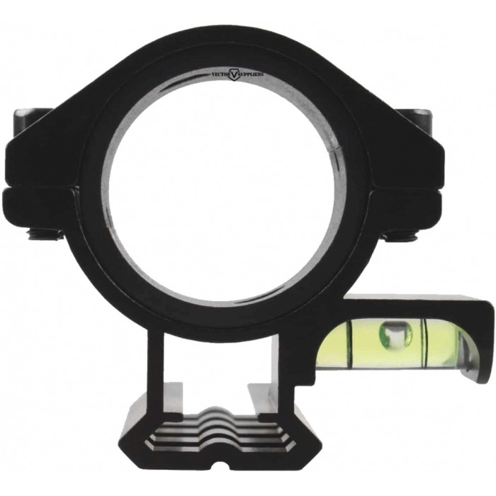 Кольцо Vector Optics 30/25,4 мм с пузырьковым уровнем и планкой.  