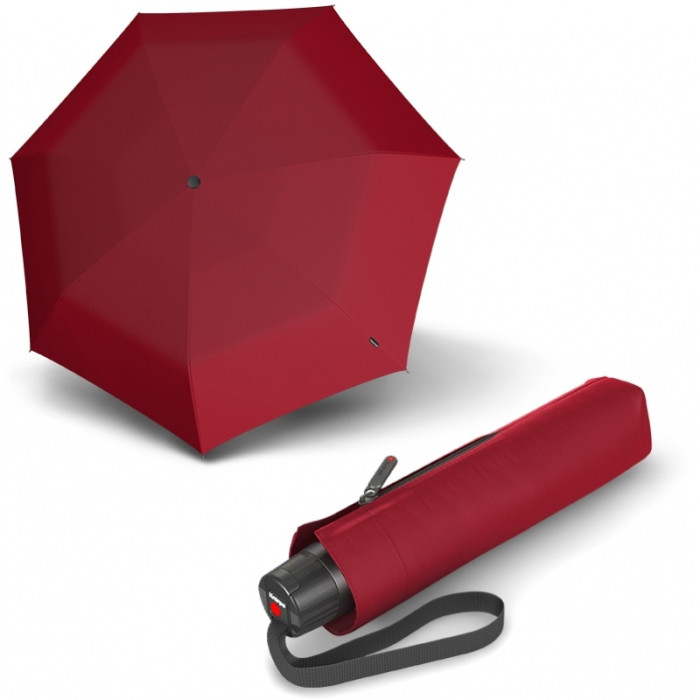 Зонт Knirps T.050 Dark Red Мех/Складной/7спиц /D89x25см 