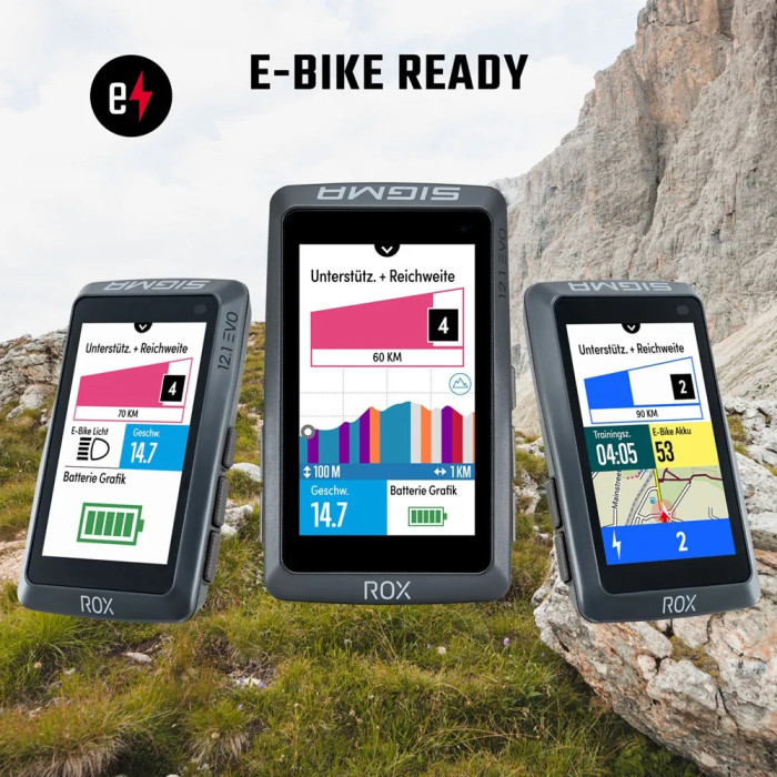 Велокомпьютер Sigma Sport ROX 12.1 EVO Sensor Set Gray  