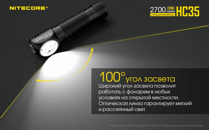 Фонарь налобный Nitecore HC35  