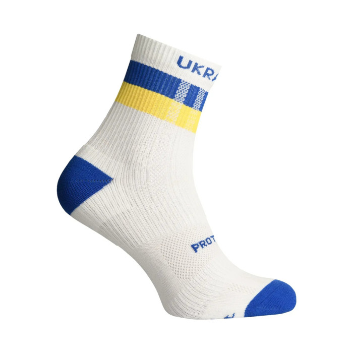 Компрессионные носки защитные летние Protector ShortDry Ultra New сине-белые M 40-43  