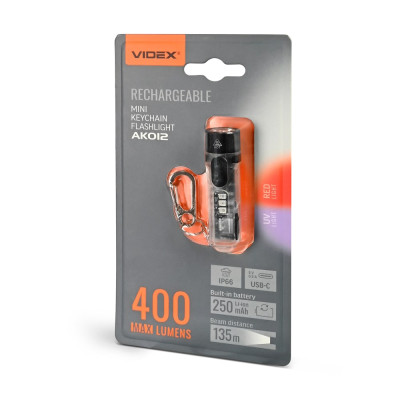Портативный светодиодный мини-фонарик VIDEX VLF-AK012