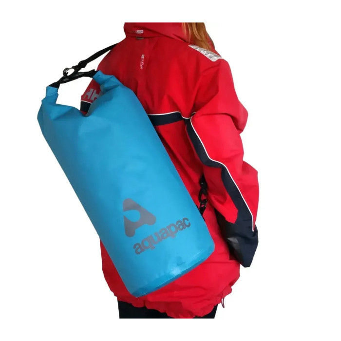 Гермомешок AQUAPAC с ремнем через плечо Trailproof Drybag - 25L (blue) w/strap синий  